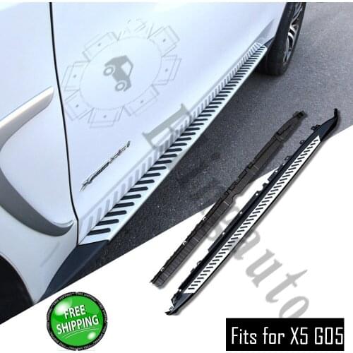 Fits for B.MW X5 G05 2019 2020 2Pcs left right Aluminium running board side step nerf bar car pedal protect stairs