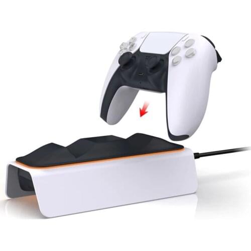 PS5 Dual USB Controller Fast 5V Charging Dock Station Stand Charger for Play Station 5 PS5 Game Controller with Power Adapter