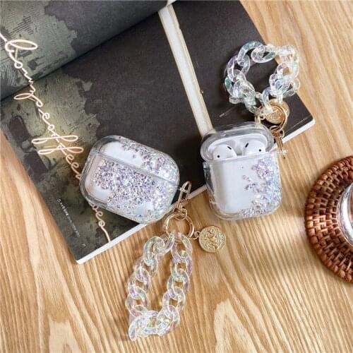 Luxury Case for Apple airpods Pro Protective Cover Liquid Glitter Case For Airpods 1 2 Pro Wireless Earphone Case For Airpods