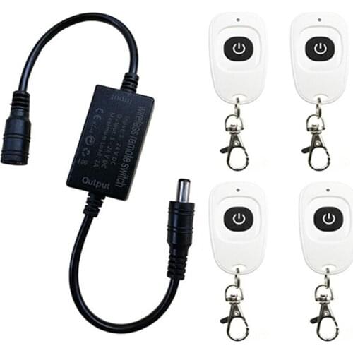 433mhz LED Light strip Remote Switch kitchen 3A DC 5V 12V 24V Desk Table Reading Lamp RF Wireless Remote Control Switch