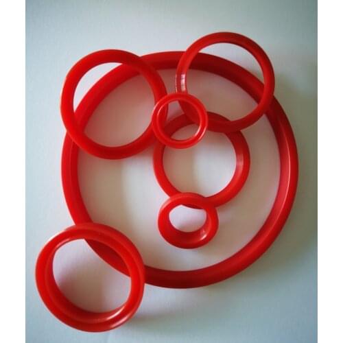 U Cup Seal 3X5.9X2.4 U ring Polyurethane Red