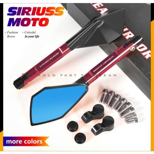 Universal Motorcycle Mirror Motorbike Rearview Side Mirror Case for Honda Yamaha Kawasaki Suzuki Benelli BMW Ducati