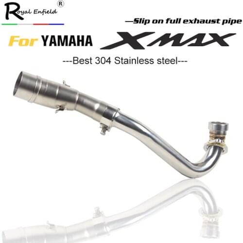 X-MAX 300 Motorcycle Exhaust Pipe Escape Exhaust Slip on Muffler Middle Down Exhaust Pipe Dedicated For Yamaha x-max 250 300