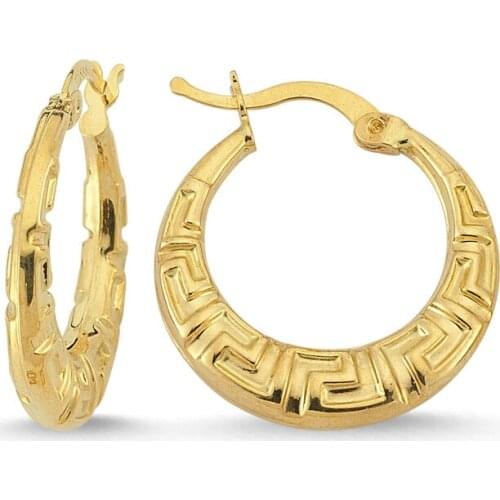 Gold ring earrings 2.0 CM 14 gauge Handy Custom Craftsmanship Gift Gold Earrings Design On Special Occasions