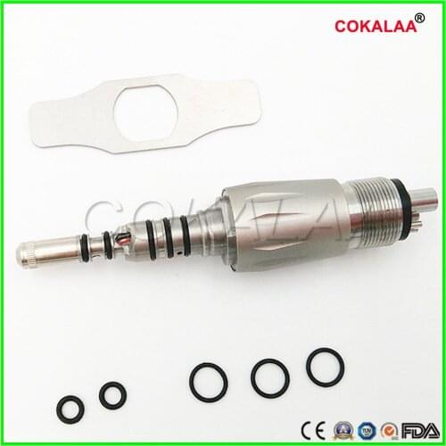 1 pcs Generator adaptor coupling for fiber optic compatible with Kavo Multiflex coupling LED 4 holes midwest Coupler