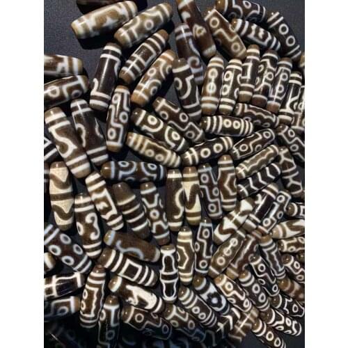 1pcs/lot natural 38mm old dzi beads Multi totem Thickness and good lubricity Organic gems accessories gem wholesale jewelry diy