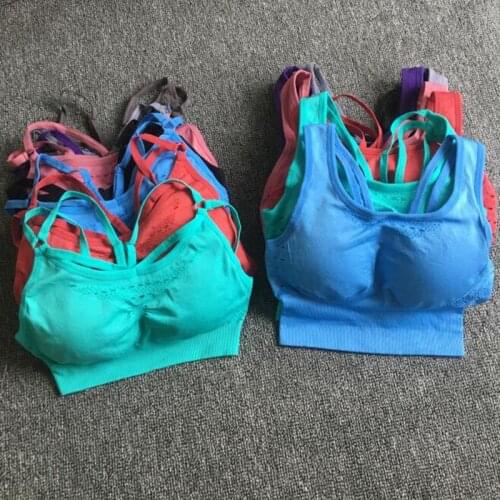 15 styles Women Seamless Sports Bras Running Workout Yoga Bra With Pads Brassiere Sport Energy Fitness Push Up Tops Sportswear