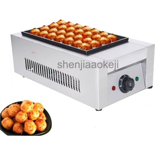 1pc220v Professional electric Octopus Ball Machine non-stick pan fish ball furnace Commercial single board octopus balls machine