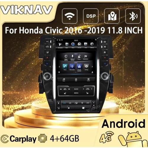 11.8inch car Radio For Honda Civic 2016-2020 series CCC auto radio multimedia player GPS head unit stereo tape recorder