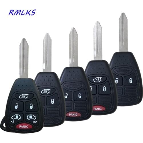 Remote Car Key Shell Cover FOB For Chrysler Town Country Grand Caravan Sebring For Dodge For Jeep Uncut Y160 Blade