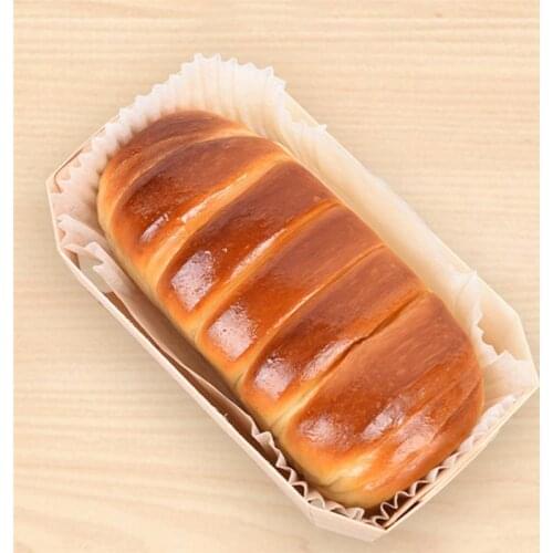 10pcs Wooden Bread Packing Boxes Dried Fruit Dessert Plates Sushi Takeout Box Cake Baking Mold Swiss Rolls Box Takeaway Case