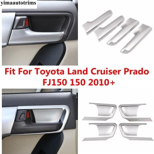 For Toyota Land Cruiser Prado FJ150 150 2010 - 2020 Car Interior Door Handle Bowl Armrest Strip Decor Cover Trim ABS Accessories