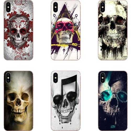 Cute Halloween Colorful Skull Pastel Art For Sony Xperia XZS XA1 L1 XA X Z Z1 Z2 Z3 Z4 Z5 XZ1 Compact E5 XZ Premium New