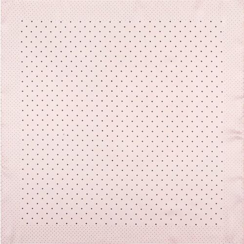 POBING Fashion Women Scarf Korea Dot Hijab Silk Satin Shawl Scarfs Foulard Square Head Scarves Office Lady Wraps 60*60CM