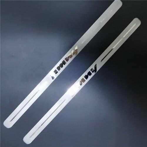 For Suzuki Jimny JB64W 2019 2020 2021 Door Sill Scuff Plate Trim Guard Exterior Welcome Pedal Sticker Protectors Car Accessories