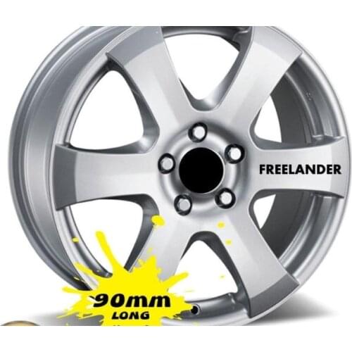 For 6x Landrover Freelander Alloy Wheel Stickers Decals 90mm x 9.5mm