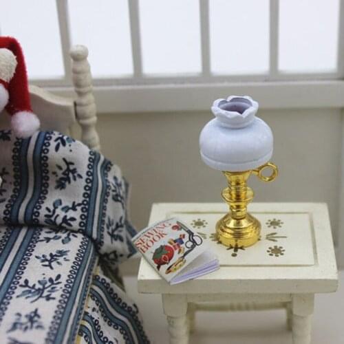 Table Lamp Bedroom Floor Lamp For KidMiniature Chandelier Room For Doll Furniture Decoration Gift Mini doll house Accessories