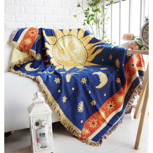 Nordic sun god throw blanket for beds sofa cover Living room decoration Bedspread outdoor picnic blanket Leisure sofa towel rug