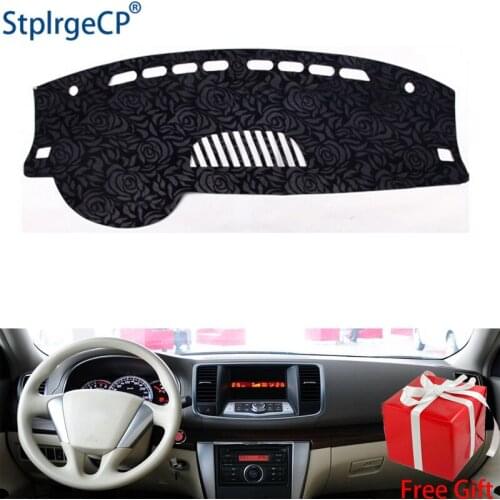 Rose Pattern Non-slip Car Dashboard Cover Dash Mat Pad DashMat ANti-UV Car Sticker for Nissan Teana J32 2008-2012 Car Styling