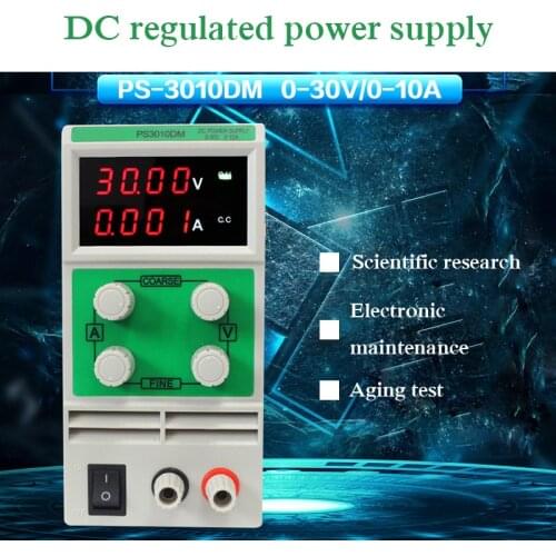 PS3010DM Adjustable High Precision DC Power Supply Output 0-30V 0-10A AC110/220V
