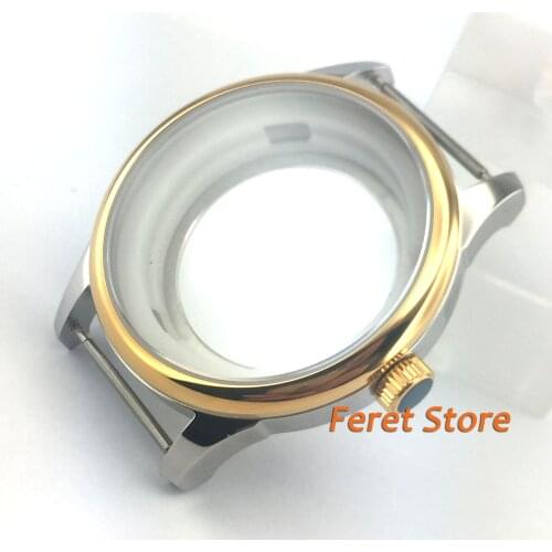 Corgeut sapphire glass polished stainless steel 40mm case fit ETA2836 MIYOTA 8205 821A 8200 8215 movement p50