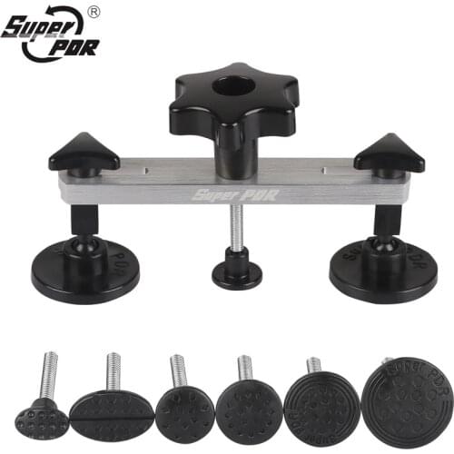 Super PDR Sliver Dent Bridge Tool For Repair Car 6pcs Suction Cups Tool Kit Repair Tool Kit For Repairing Damage Car Repair Tool