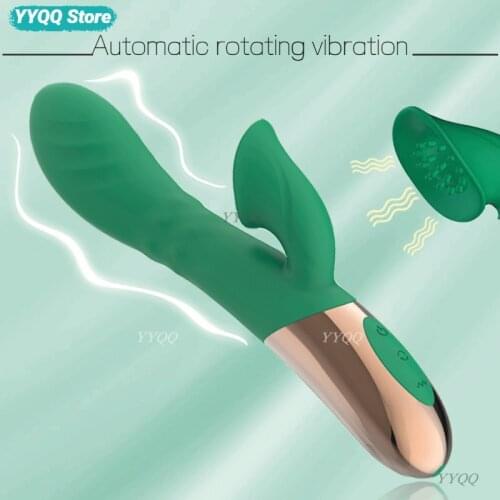 Vibrator G-spot Dildo Rotating Bead Double Vibration Clitoris Vaginal Massager Woman Silicone Vibrator Female Erotic Products