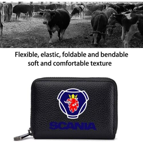 4S Genuine Leather bag Driver License Business Card Holder Wallet For Scania K250 K280 K310 K320 K490 SERIE G P S SerieX Turbo
