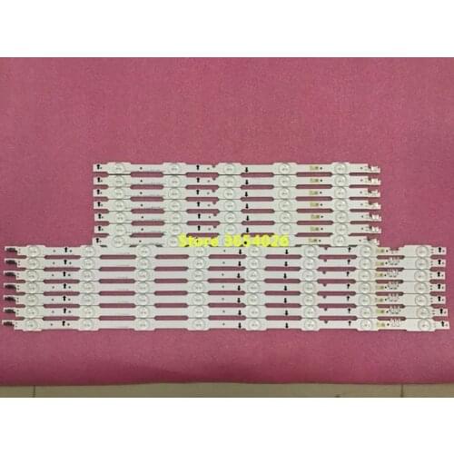 4 PCS(2*R,2*L) UA55HU6000J LED strip for SAMSUNG 2014SVS UHD 55 3228 R05 L08 LM41-0089A LM41-0089B