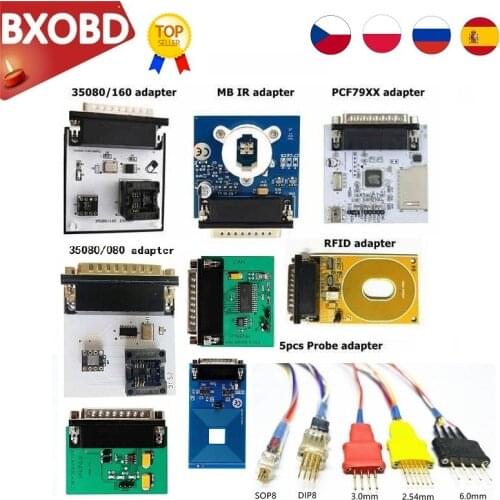 Iprog Probe Adapters Works ECU For Xprog/iProg in-circuit ECU For Iprog 5 Probes Adapters Without Soldering For Iprog+ XPROG