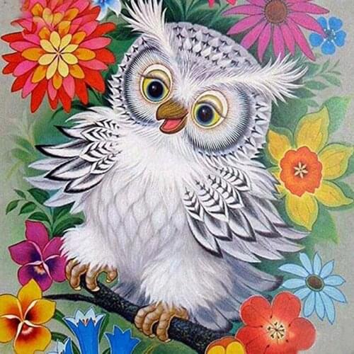 Full Drill diamond painting 5D diamond mosaic embroidery Owl pattern cross stitch Resin diamond art home decoration painting
