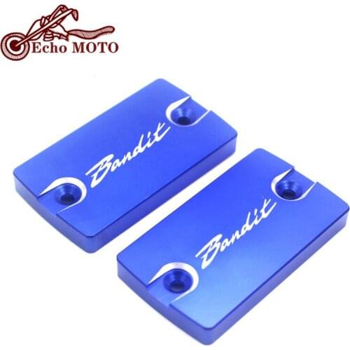 With LOGO Bandit Master Cylinder Cover Fits FOR SUZUKI BANDIT S 650 S650 1250/1250S Motorcycle Front Brake Fluid Reservoir Cap