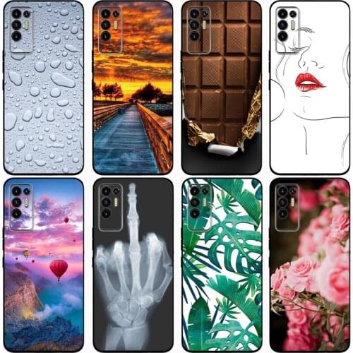 For TECNO POVA 2 Case Rose Wolf Cute Patterned Cover Soft Silicon Phone Case for Tecno Pova 2 Top Quality