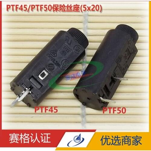 PTF45 / PTF50 / fuse holder import fuse 5 * 20 fuse holder PCB board fuse holder