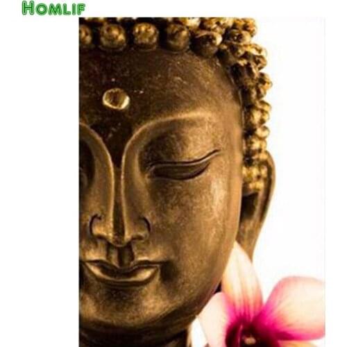 Diy 5d diamond Paintings Buddha orchid Wall Art Decoration,Home Decor diamond embroidery Modern Wall Picture home decor stickers