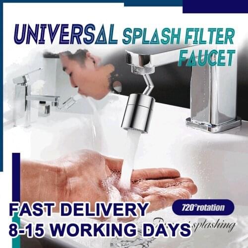 Splash Filter Faucet Spray Head Anti Splash Filter Faucet Movable Kitchen Tap Water Saving Nozzle Sprayer Booster Show