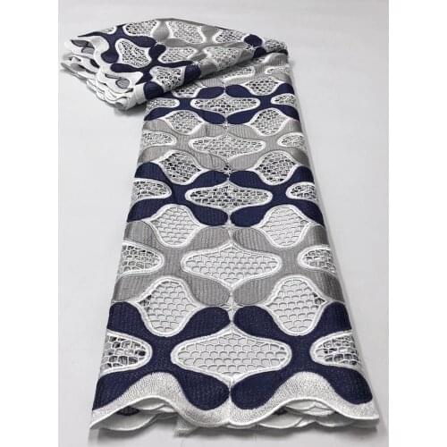 Hot Sale African Cord Lace Fabric High Quality Holes Water Soluble Guipure Lace For Nigerian Wedding Party Sew Clothing Material