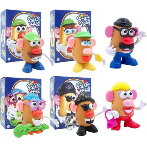 Hasbro Mr Potato Head Mrs. Egg Head Figure Doll Body Building Block Toy