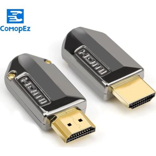HDMI 2.0 Connector Plug High Speed Cable Gold Plated Connector DIY HD HDMI Cable Connector Computer TV Plug Male Connector