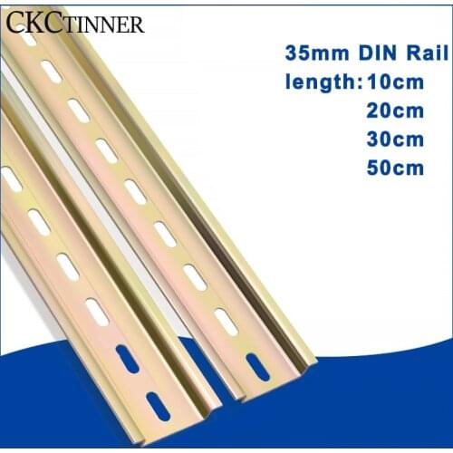 Universal Type C45 DIN Rail Terminal Blocks Relay Contactor AC Contactor Lead Guide Rail Way 35mm wide 7.5mm high