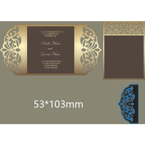 53*103 mm irregular lace frame new Metal Cutting Dies for decor card DIY Scrapbooking stencil Paper Album template Dies