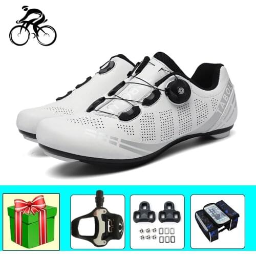 Men Cycling Shoes Road Sapatilha Ciclismo Add Pedals Self-locking Breathable Riding Bicycle Sneakers Wear-resistant Outdoor Bike