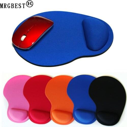 MRGBEST New Wrist Protect Optical Trackball PC Thicken Mouse Pad Support Comfort Mat Mice Laptop Gaming Mousepad 8 Colors