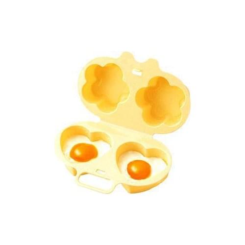 Food Grade Plastic Egg Poacher Microwave Egg Cooker Love & Flower Shaper Mold Cooking Tools Kitchen Gadgets