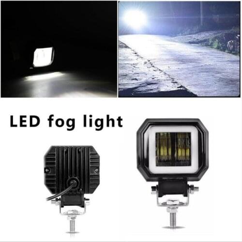 Fog Lamp Driving Daytime Offroad Light 7D 3'' 20W Led Foglight For E-bike E-Scooter Motorcycle Jeep ATV 12V 24V SUV Worklight