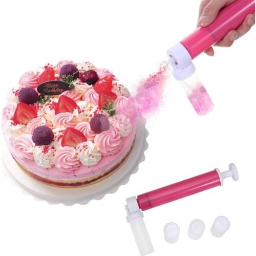 Cake Coloring Duster Manual Cake Airbrush Pump Cake Decorating Tool Baking Tool Gift for Dessert Lover Kitchen Accessories
