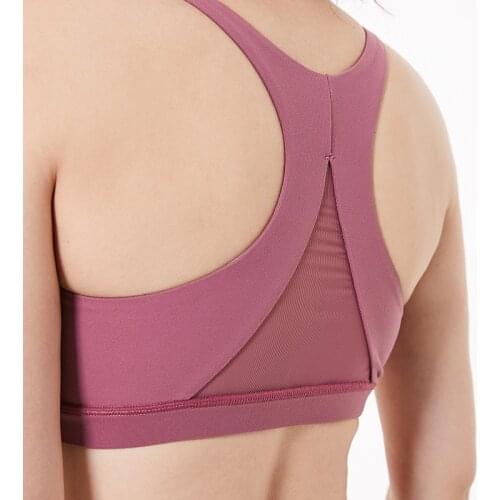 NWT Sports bra lady New Style Breathable Quick Dry hollow out net yarn bra Bodybuilding Bras 4 way stretch fabric running bras