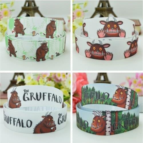 SUPWRF 16 22mm 38 50 75mm Cartoon Printed grosgrain ribbon hair bow DIY hair accessories decoration 50 Yards B0929