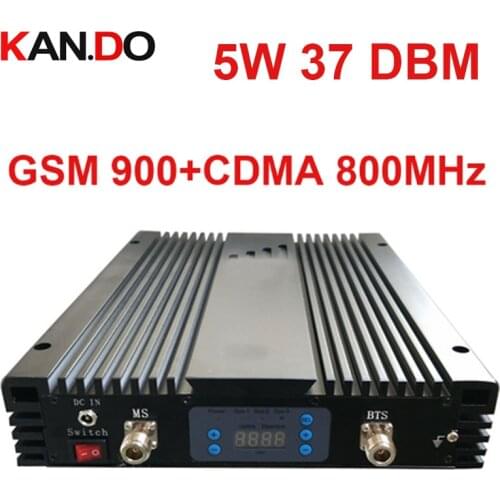 No interfer 5W 37dbm 85dbi CDMA+GSM DUAL Band Repeater AGC/MGC 800MHZ + 900MHz Signal Booster CDMA Repeater gsm BOOSTER