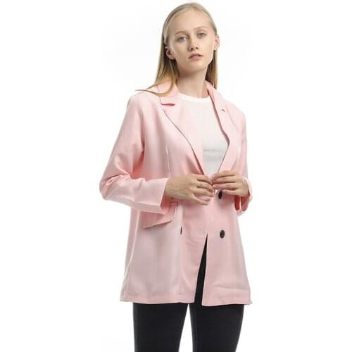 Women Jacket Fashion Casual Long Sleeve Turn-Down Collar Oversize Jacket Outwear Elegant Overcoats Loose Jackets For Feminino